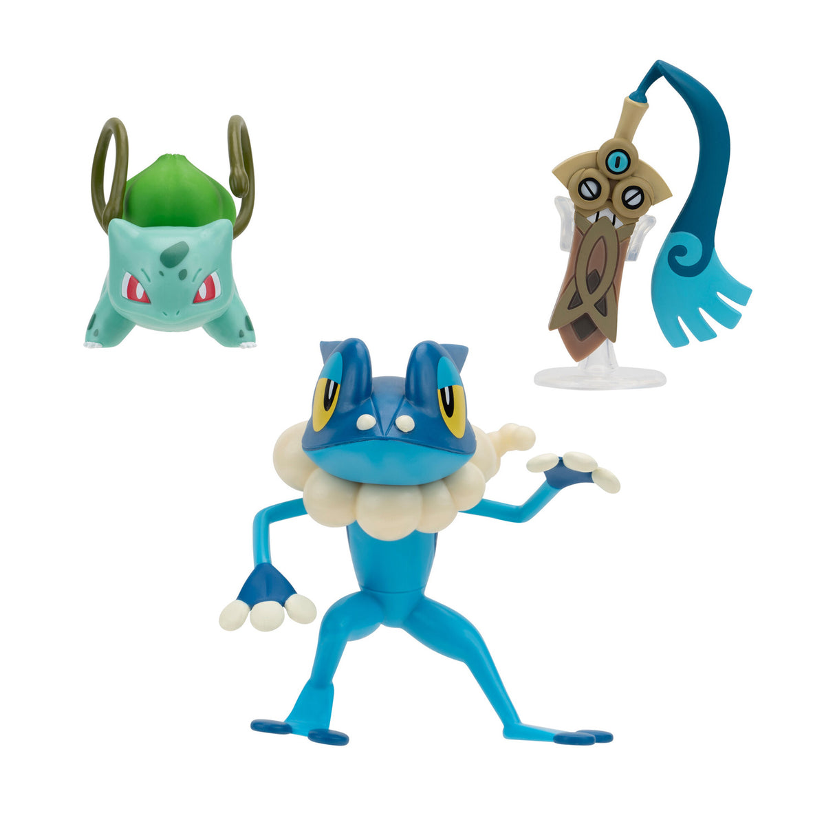 Boti Batte -figur Set Honede, Bulbasaur, Frogadier, 3ST.