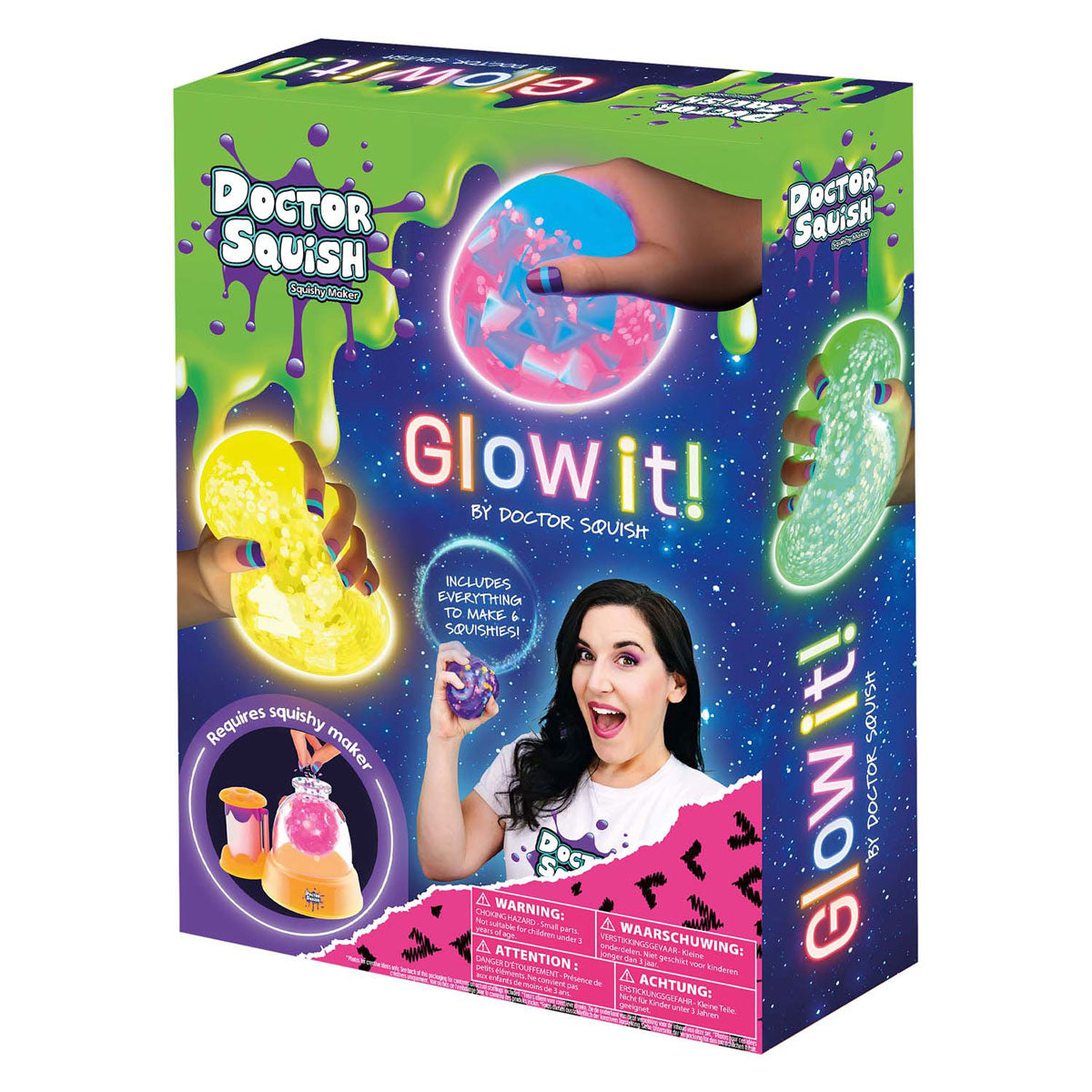 Boti Doctor Squish Squishy Pack Recharge Neon Edition