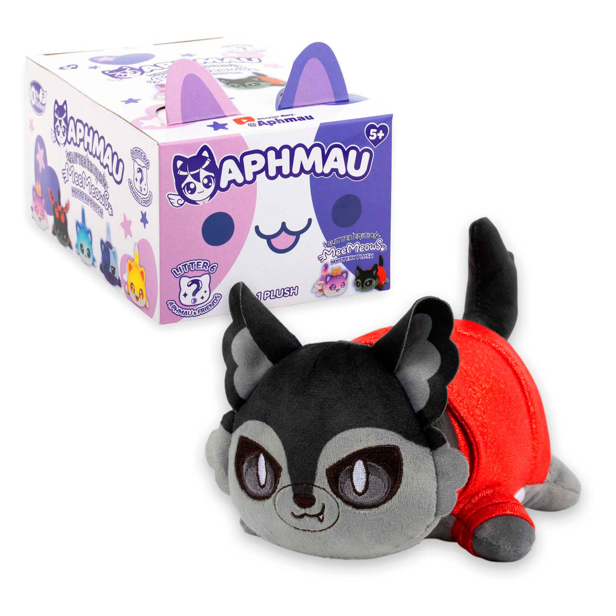 BOI APHMAU Friends 6 Surprise Meemeows Hug Pluche, 15cm