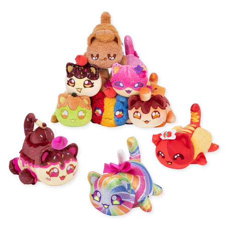 Boti Plüsch Alhmeu 15 cm Mystery Meemeow Serie 7 Karneval Schneekereien | 9 Stéck