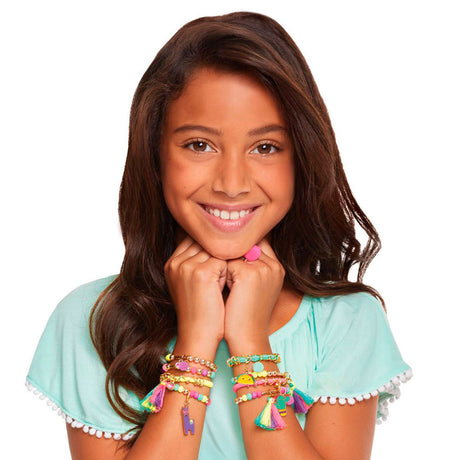 Make it real - make neon bracelets with charms - make 10 bracelets and a ring