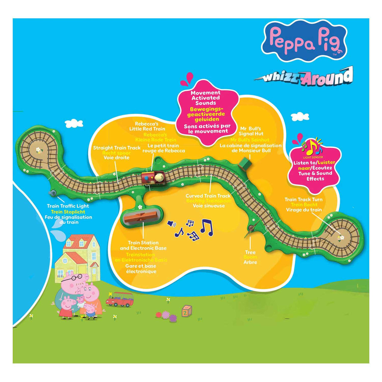 Spectron peppa pig whizz around - clickety clack train set