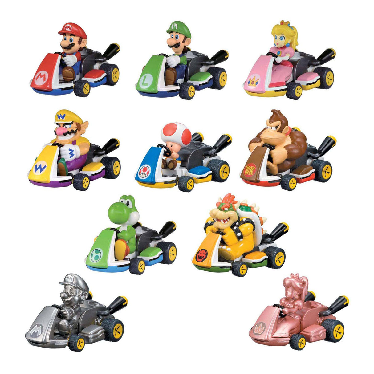 Spectron mario kart pullback mini car - surprise egg