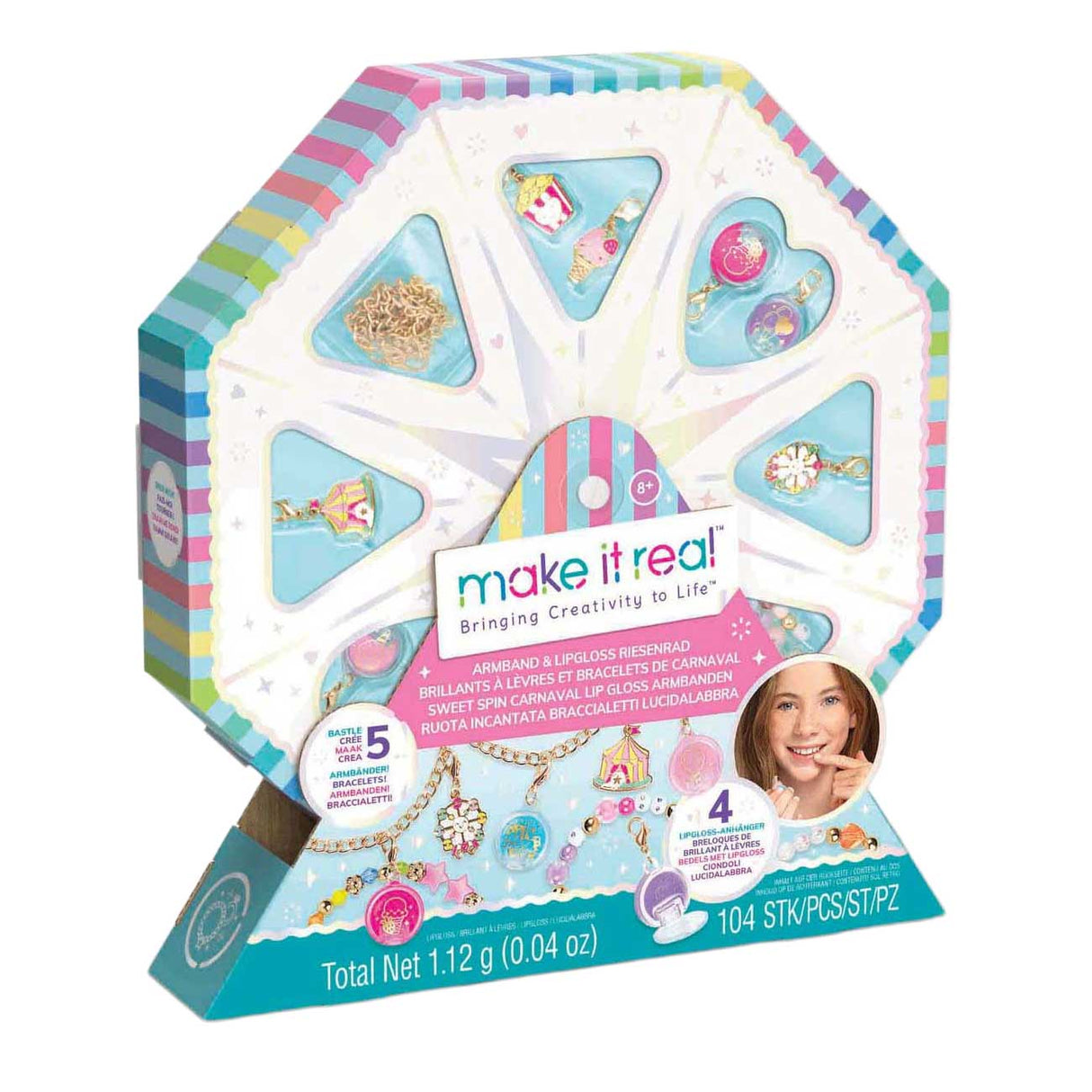 Spectron lip gloss bracelets set craft jewelry creative toys.