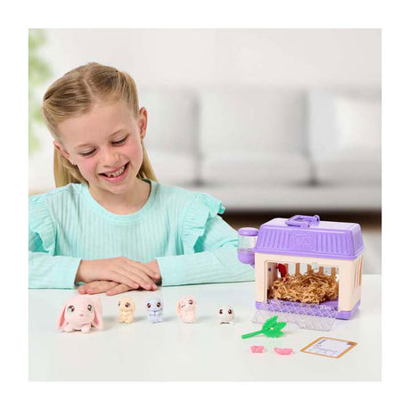 Malé živé zvieratká mama prekvapenie mini hracia súprava králik