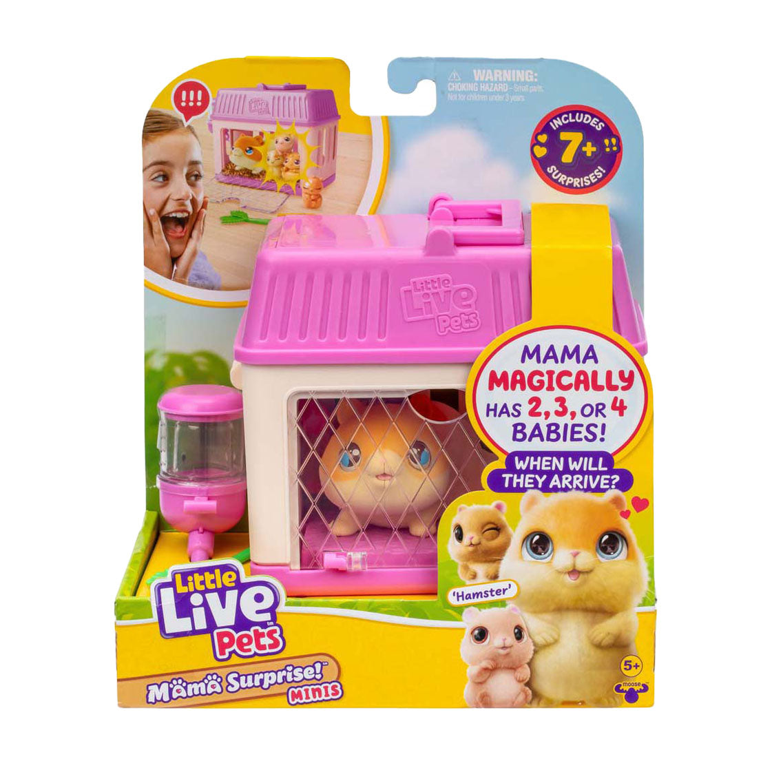 Spectron little live pets mama surprise mini play set hamster