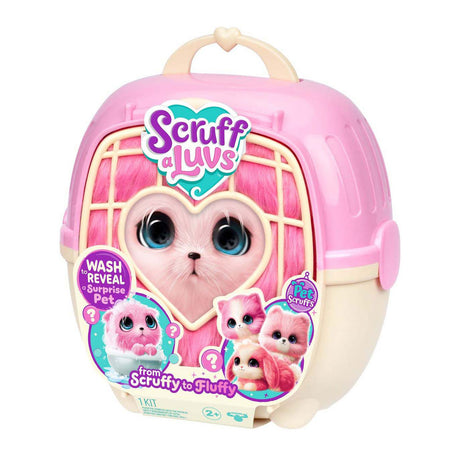 Spectron scruff to przytulna czapka Luvs w kolorze różowym