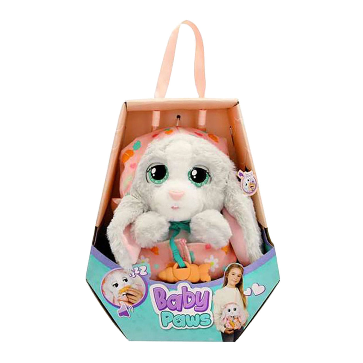 Spectron Baby Paws Bunny Interactive Plush - 20 cm