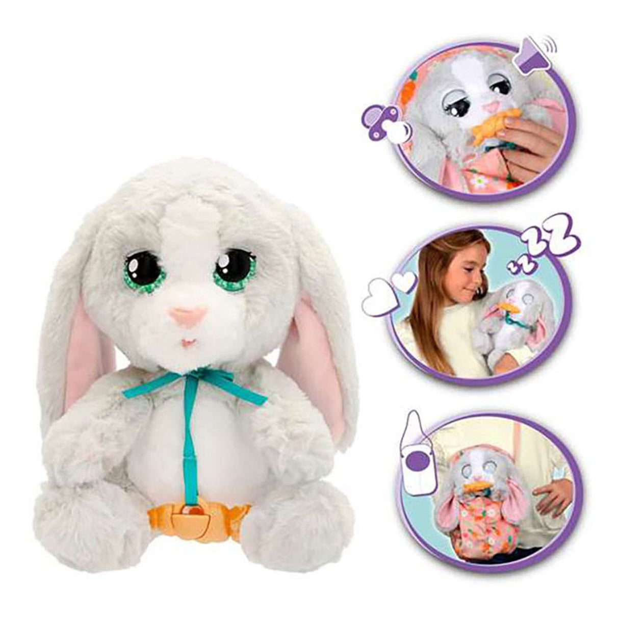 Spectron Baby Paws Bunny Interactive Plush - 20 cm