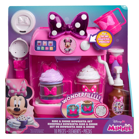 Spectron Disney Minnie Mouse Coffee Machine Set with Light and Sound - 10-piece.