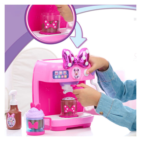 Spectron Disney Minnie Mouse Coffee Machine Set with Light and Sound - 10-piece.