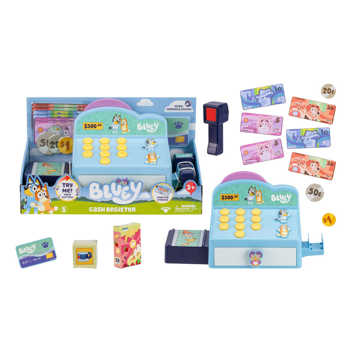 Moose toys bluey speelgoed kassa