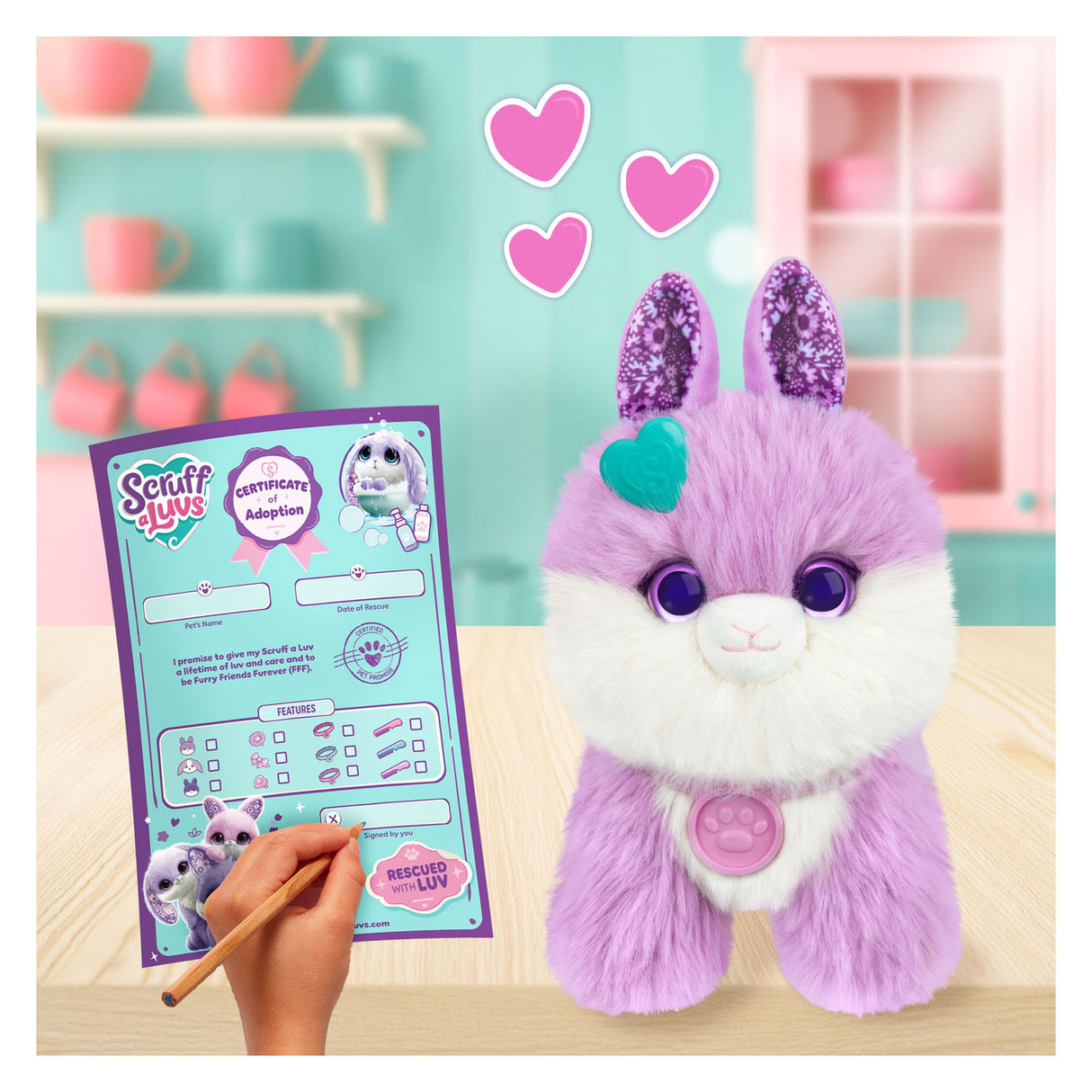 Spectron Scruff a Luv Mystery Rabbit Plush