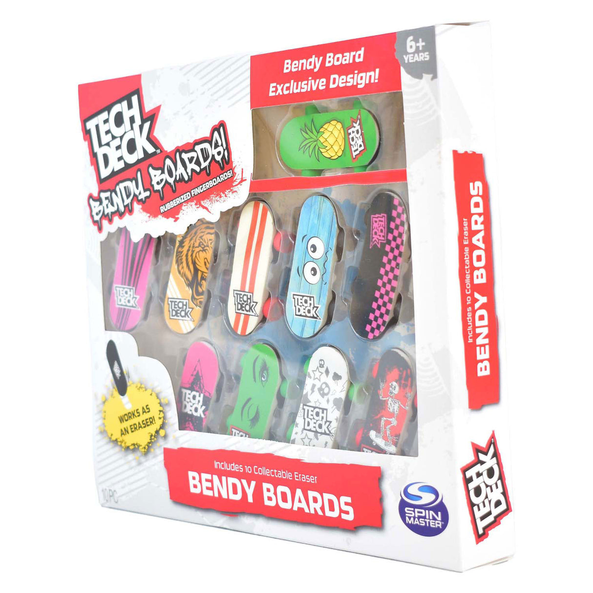 Skates de dedo flexível Spin Master Tech Deck, pacote com 10