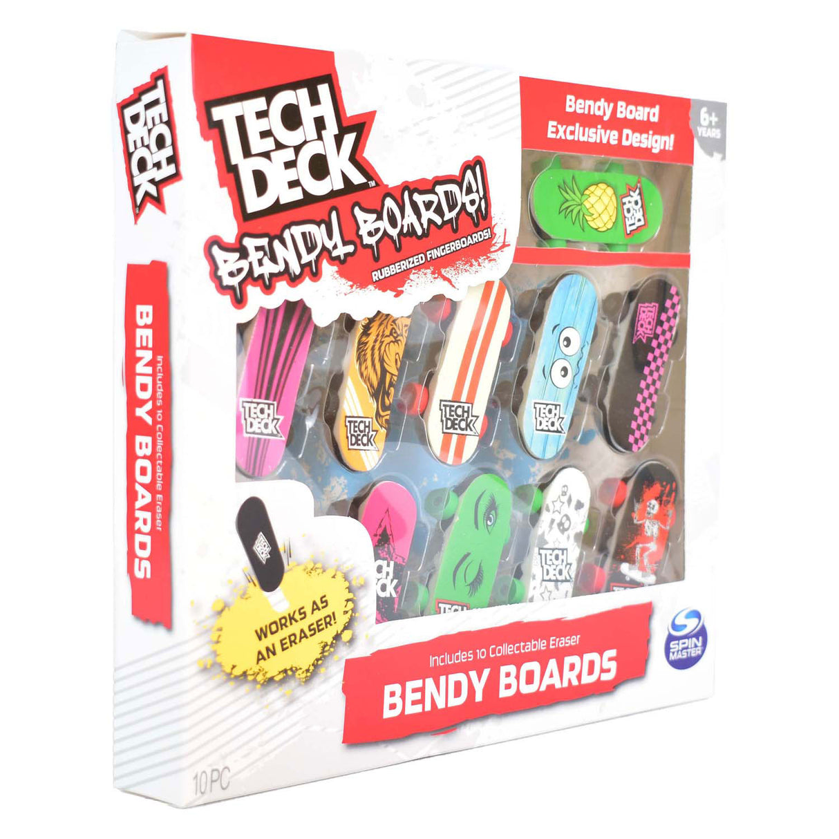 Skates de dedo flexível Spin Master Tech Deck, pacote com 10