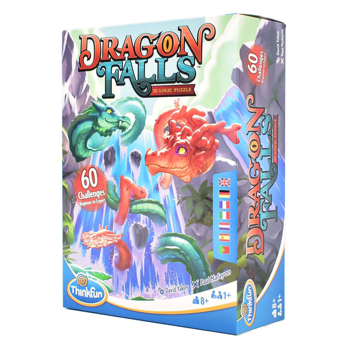 Thinkfun dragon falls 3D thinking puzzle, 60 challenges