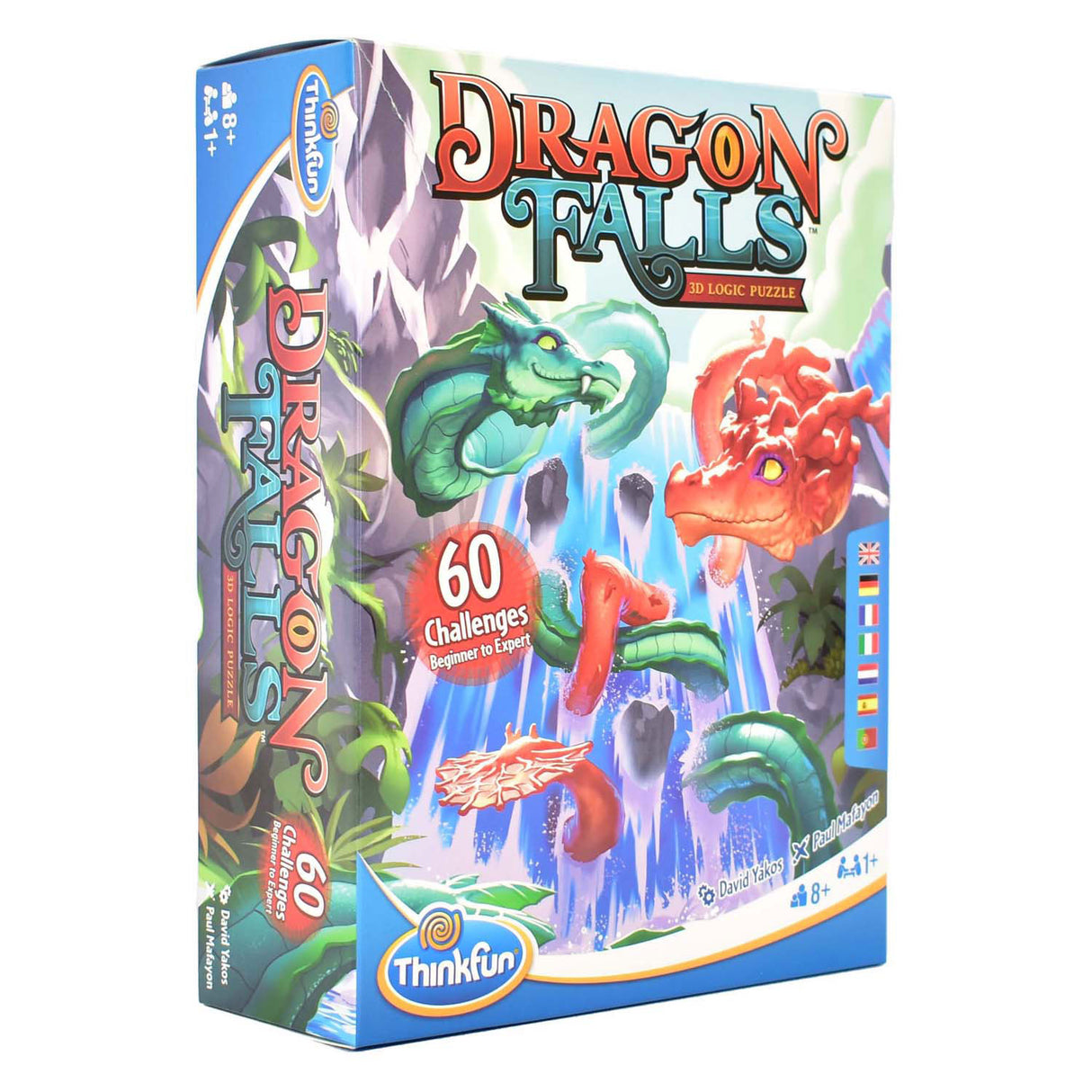Thinkfun dragon falls 3D thinking puzzle, 60 challenges