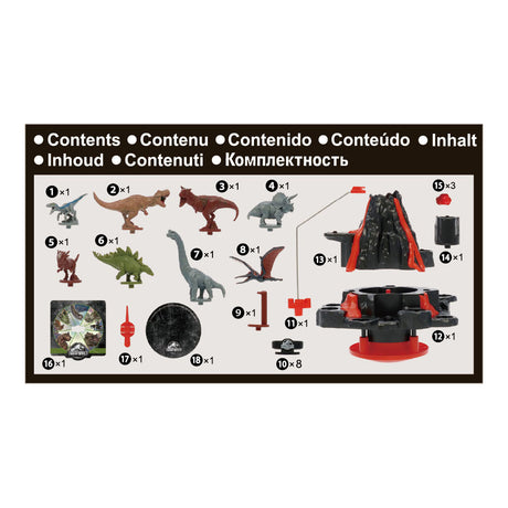 Dětská hra s vratkou sopkou Epocha jurassic world
