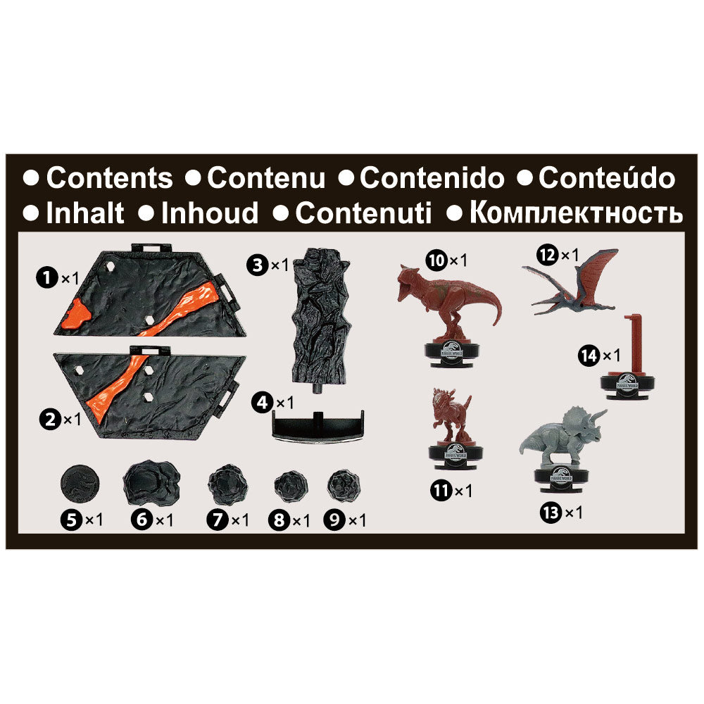 Epoch jurassic world volcano quake balance game