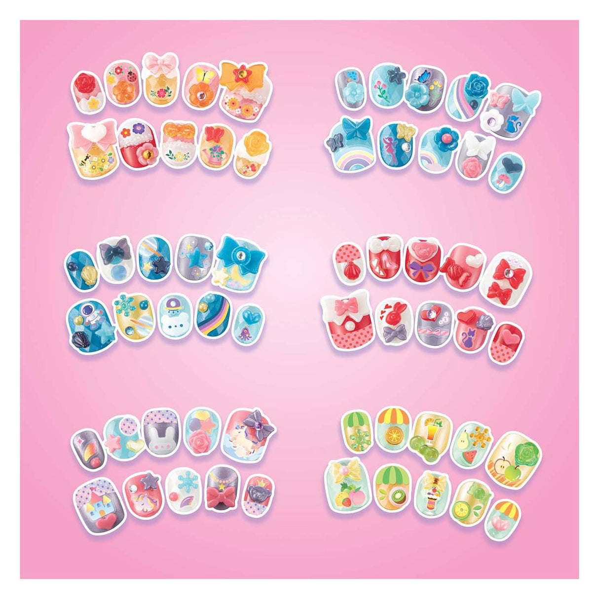Aquabeads multicolored nail set