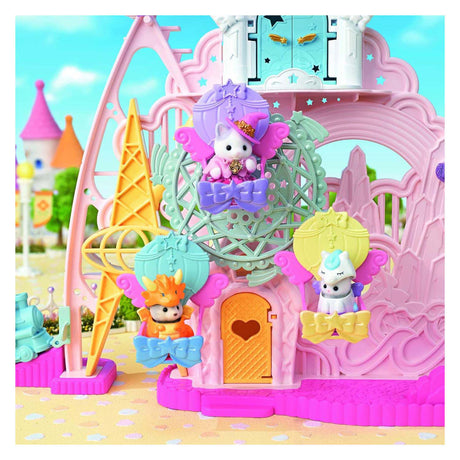 Teaghlaigh Sylvanian 5841 páirc siamsa aisling leanaí