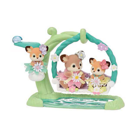 Sylvanian family 5801 bébé cerf et balançoire fleurie