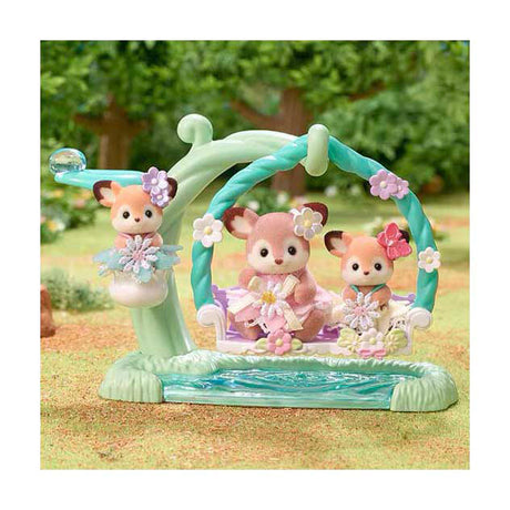 Sylvanian family 5801 bébé cerf et balançoire fleurie