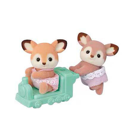 Sylvanian families 5800 twin deer - 2 velvety soft playing figures