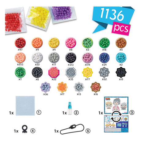 Aquabeads naruto nyckelring hantverksset - pärlor som håller ihop med vatten