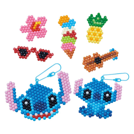 Aquabeads stitch nøkkelringsett (700 perler) håndverkssett - perler som fester seg med vann