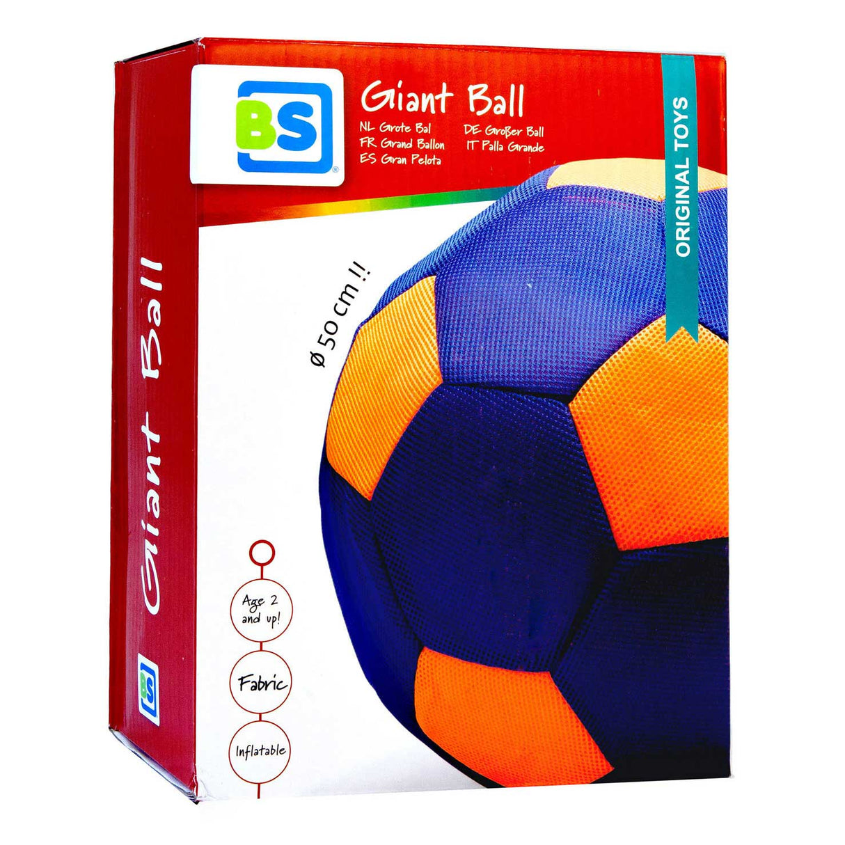 BS Toys Large Oplaasbal Ball, 50cm