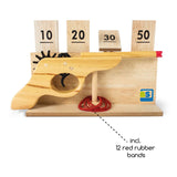 BS Toys wooden shooting game with target, 14dlg.