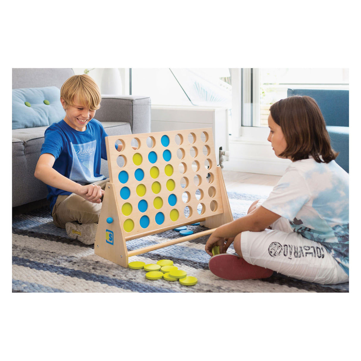 BS Toys Mega Houten Four together game, 43dlg