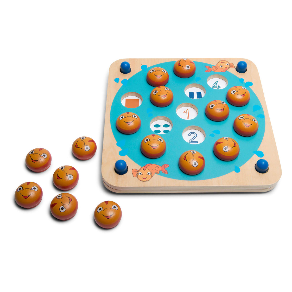 BS Toys Wooden Memo Game Fish, 20dlg.