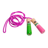 BS Toys Jumping rope pink with wooden handles