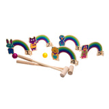 BS Toys Game de croquet de madera Rainbow