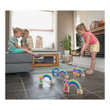 BS Toys Game de croquet de madera Rainbow