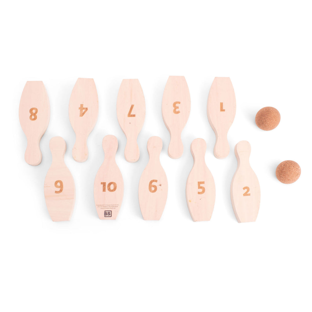 BS TOYS WOODE Bowling Set, 12DLG.