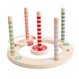 BS Toys Wooden Ringswerp Game avec rayures, 7dlg.