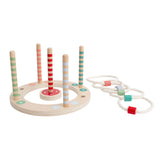 BS Toys Wooden Ringswerp Game avec rayures, 7dlg.