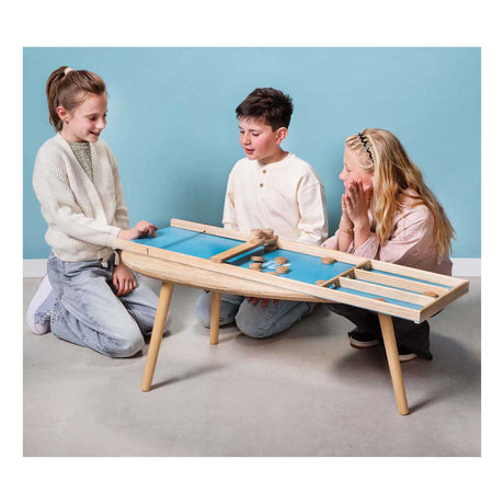 BS leksaker trä shuffleboard junior - 19 stycken.