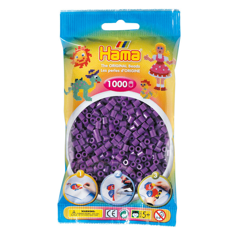 Hama String Perlen Purple (07), 1000st.