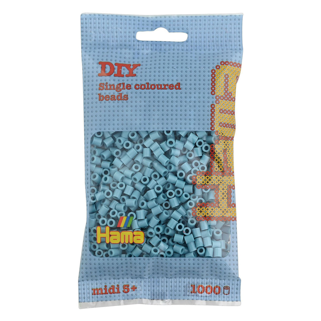 Hama midi iron-on beads - turquoise (031), 1000 pcs.