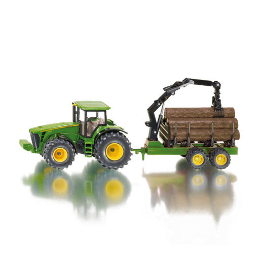 Siku 1954 Tractor with tree trunk trailer 1:50