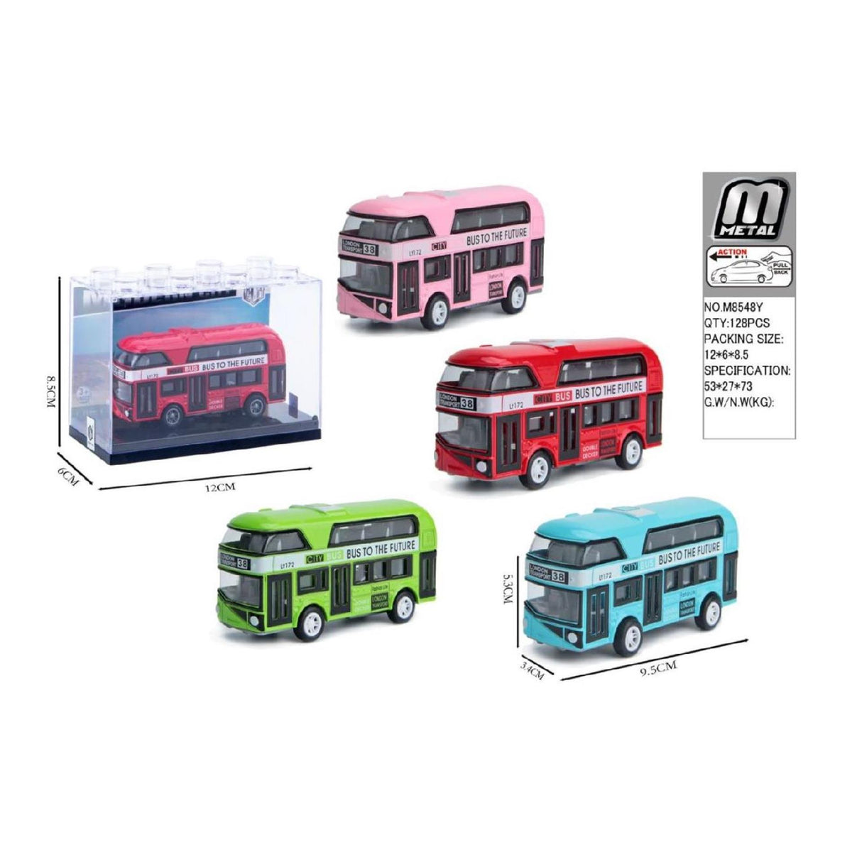 Doppeldecker 10x4x6cm