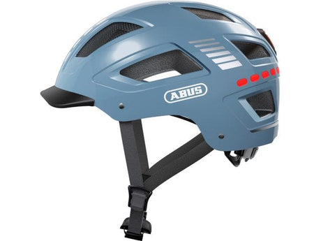 Abus hyban 2.0 led jel - kerékpáros sisak jelző gleccser xl (58-63 cm)