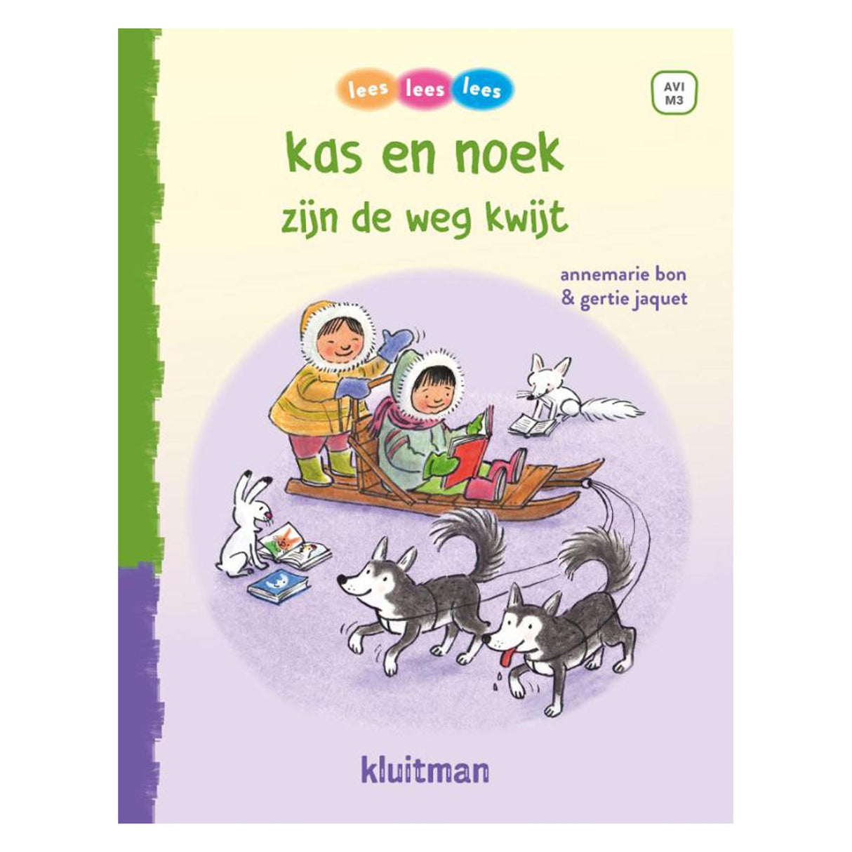 Uitgeverij Kluitman Lees lees lees kas en noek zijn de weg kwijt (AVI-M3)