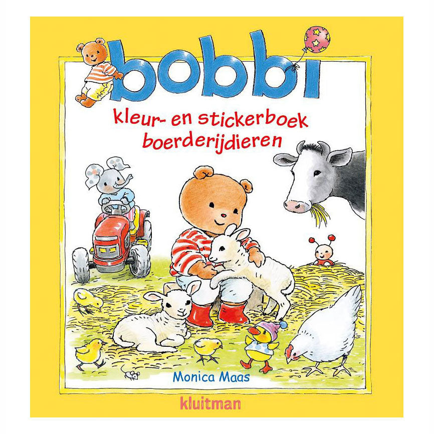 Éditeur Kluitman Bobbi Colors Sticker Book Farm Dieren