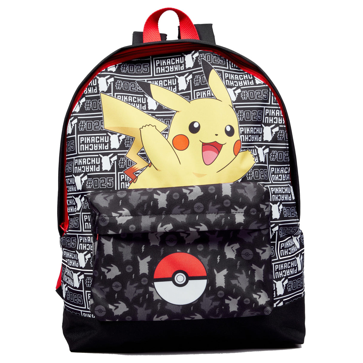 Mochila Pokémon con bolsillo frontal de Pokeball Pikachu