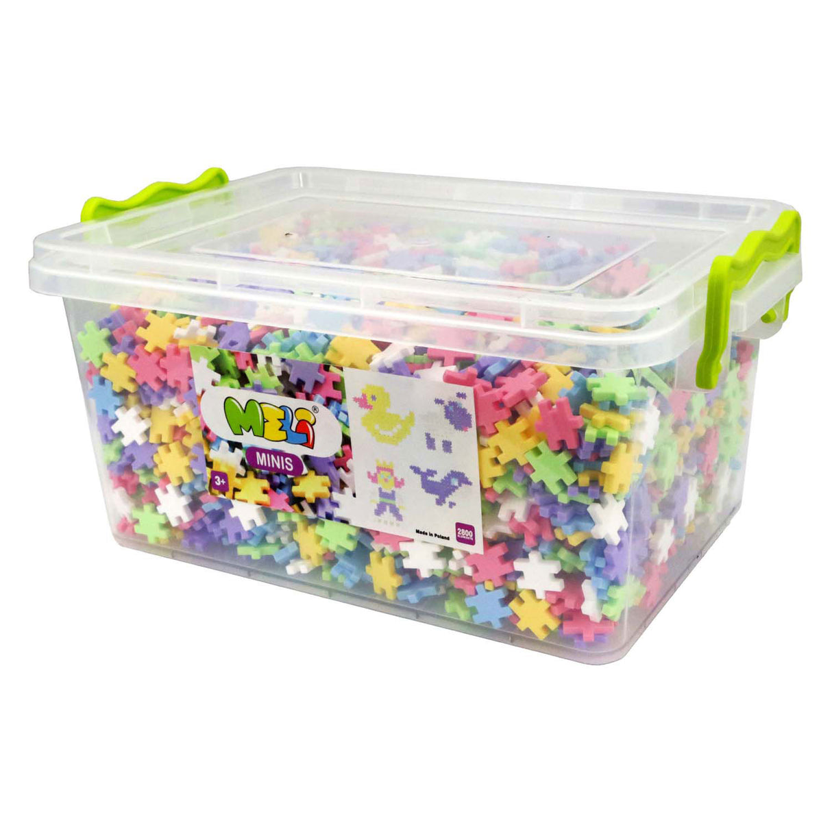 Meli Minis Pastellbausteng, 2800 Stk.
